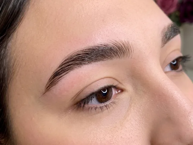 Waxed and custom-shaped eyebrows at Niospa studio in Orlando, FL