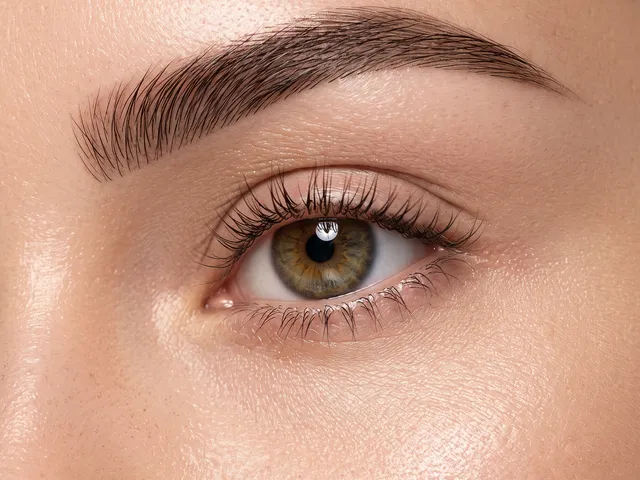 Hair-by-hair microblading brows done at Niospa studio in Orlando, FL