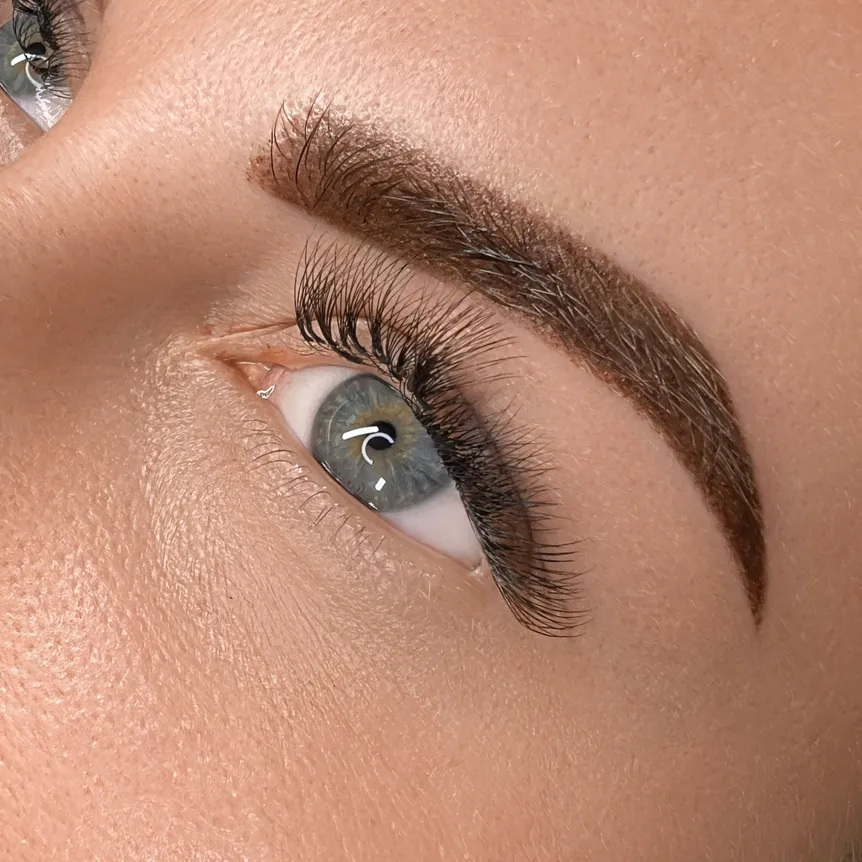Healed Powder Brows: a soft gradient, denser at the tail and faded at the head